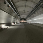 Imatge de l’interior del túnel de Tresponts, a la C-14 entre Organyà i Montant de Tost.