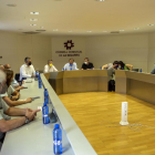 Imagen de la reunión de ayer en el consell de la Segarra. 