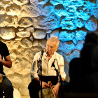 Arnau Obiols, Artur Blasco y Marien de Casimiro, ayer en el concierto que ofrecieron en Sant Joan de Isil.