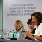 La ministra d’Hisenda, María Jesús Montero, ahir.