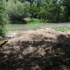 El río Farfanya en el Aiguabarreig en Menàrguens. 