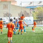 Una acció del partit d’ahir entre el Can Vidalet i l’Atlètic Lleida.