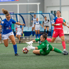 Raquel Quintana, en una acció que hauria pogut significar el 2-0.