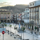 La plaça d’Espanya i part del passeig del Cegonyer on ja s’han finalitzat les obres.