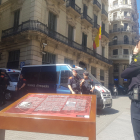 Mossos d’Esquadra davant la Prefectura de Policia de Via Laietana.