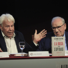 Felipe González i Alfonso Guerra van coincidir dimecres en la presentació del llibre del primer.