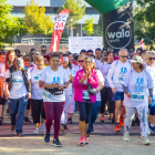 La prova constava d’una caminada, a la imatge, a més de dos curses de 10 i 5 km i altres per a nens.