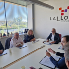 Paco Cerdà, Pilar Bosch i Fèlix Larrosa, ahir en la constitució del consell d’administració del CNC.