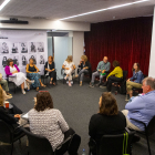 Les protagonistes del projecte van participar ahir en la presentació a la delegació del Govern a Lleida.