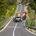 Vista del lloc en el qual va tenir lloc l’accident el passat 31 d’agost a Sudanell.