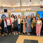 Foto de grup d’algunes de les impulsores del projecte i algunes de les participants, entre elles la subdirectora de SEGRE Anna Gómez (a l’esquerra).