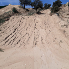 L’aigua va deixar els 1.200 metres de pista impracticables.