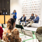 Un moment de la jornada amb Pere Roqué.