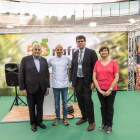 Els directius de Nufri amb el xef Joel Castanyé en el marc de Fruit Attraction.