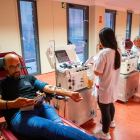 Recollida de donació de plasma ahir a l’ABS de Balaguer.