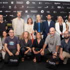 Representants de les institucions, responsables del festival i artistes, ahir en la inauguració.