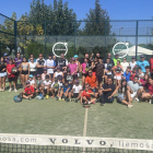 Participants en el torneig benèfic de pàdel del CT Urgell.