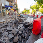 L'avinguda Prat de la Riba, damunt davall una altra vegada per obres