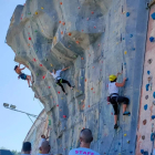 Escaladores durant la prova femenina sènior.