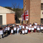 L’acció antimilitarista d’ahir, en el marc del cicle Memòria 2N.