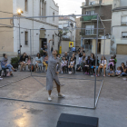 Una de les actuacions d’ahir a la plaça de l’Ajuntament.