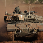 Imatge d’un carro de combat israelià Merkava.