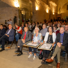 Gala d’entrega dels premis culturals Seu Vella, ahir a la sala de la Canonja del monument.