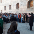 L’artista Abel Azcona, un dels protagonistes de les noves exposicions, ahir a la inauguració.