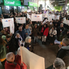 La manifestació es va concentrar a la plaça de la Rotonda.