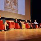 Un moment de l’homenatge al lleidatà Joan Oró a la Universitat de Houston, on va treballar.