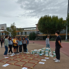 Estudiants del Gili i Gaya durant una prova de la gimcana matemàtica.