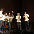 La jove formació barcelonina KamBrass Quintet, ahir a Lleida.