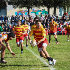 Imatge d’un dels partits de la selecció catalana que va acollir el camp lleidatà diumenge.