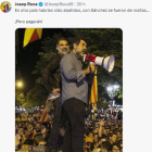 El tuit del regidor de Vox Josep Roca.