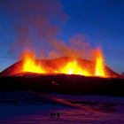 Imatge d’arxiu d’una erupció volcànica a Islàndia el 2010.