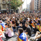 Imatge d’una de les protestes per la sentència contra els líders independentistes l’octubre del 2019 a Lleida.