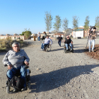 Imatge d’arxiu durant l’estudi sobre accessibilitat al bosc urbà de Magraners a Lleida.