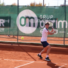 Adrià Franco, un dels lleidatans que van passar a quarts, durant el partit que va jugar ahir.