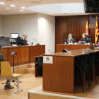 L’acusat durant el judici celebrat ahir a l’Audiència Provincial de Lleida.