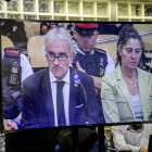 Fernando Blanco i Marga Garau, durant el judici a l’Audiència.