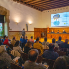 Imatge de la inauguració del seminari ‘Mobilitzem-nos, món rural’ que es va celebrar ahir a Lleida.