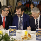 Bolaños, en un esmorzar amb el president del CGPJ, Vicente Guilarte, i Grande-Marlaska.