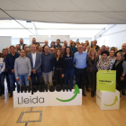 Membres d’Impulsem, en el congrés fundacional celebrat ahir a l’aeroport d’Alguaire.