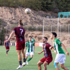 L’extrem del Júpiter Cristian Becerra remata de cap.