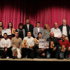 Entrega de premis del certamen de Mequinensa, dissabte passat a la sala Goya d’aquesta localitat.