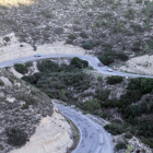 La carretera que uneix Mequinensa amb Maella, a Saragossa.