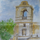 Dibuix realitzat per la Teresa Triquell Cunillera de la Torre campanar de la Catedral Nova
