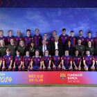 El club va fer ahir la presentació de l’equip Barça Genuine, amb Araujo com a ambaixador.