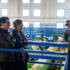 La presidenta de la CHE, Maria Dolores Pascual, va visitar ahir les instal·lacions del Segrià Sud.