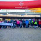 Els participants van sortir des de la passarel·la del Liceu Escolar, a la canalització del riu Segre.